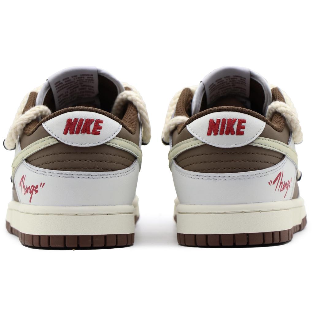 Nike Dunk Low Top Skateboard Shoes Women's White Brown DD1503-124(Team57-)