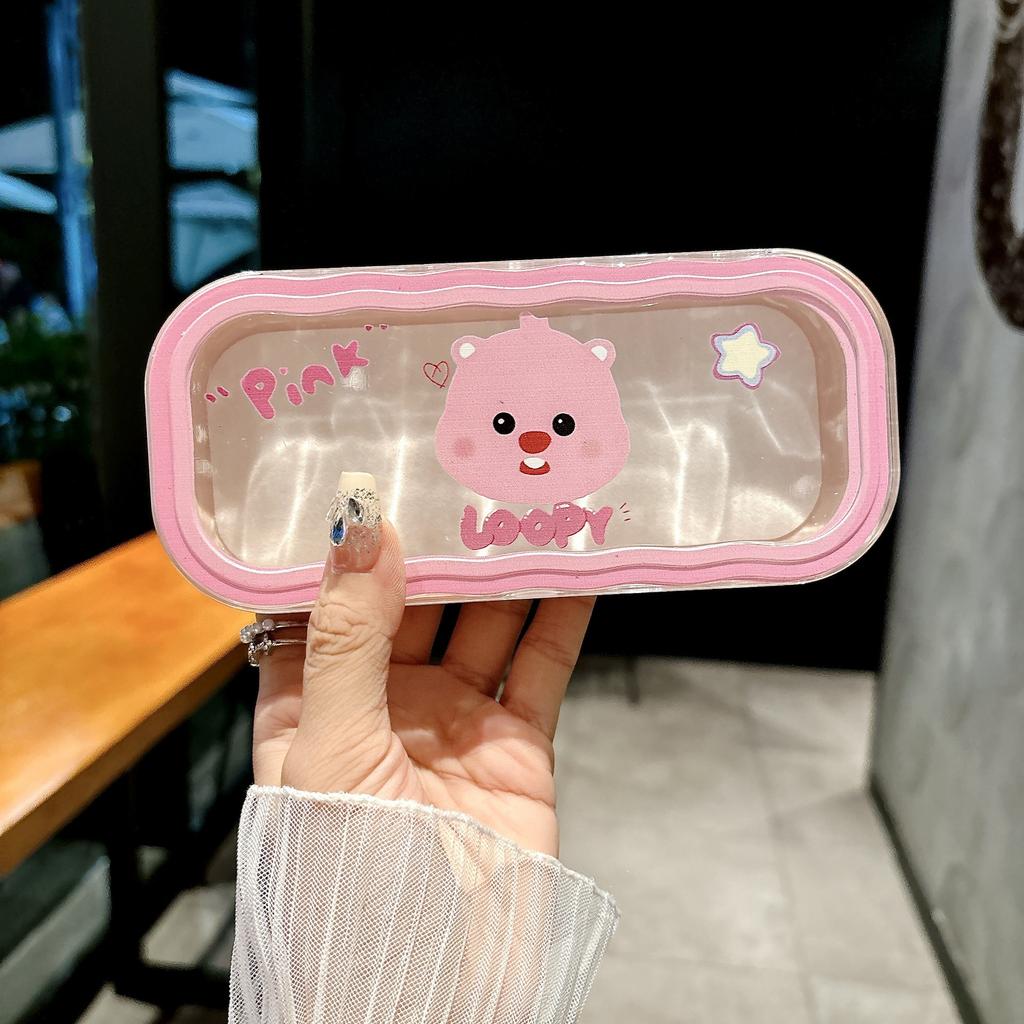 Minimalist Floral Bow Wavy Eyeglass Case,Creative Personalized Glasses Storage Box, Butterfly Kitty Eyewear Holder For Students