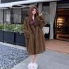 Winter New Hooded Loose Long Fur Coat Environmentally Friendly Fur Integrated Imitation Mink Fleece Fur Coat