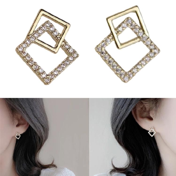 Contemporary Minimalist Alloy Earrings For Women Premium Metallic Finish Versatile Wear Ear Accessories for Women