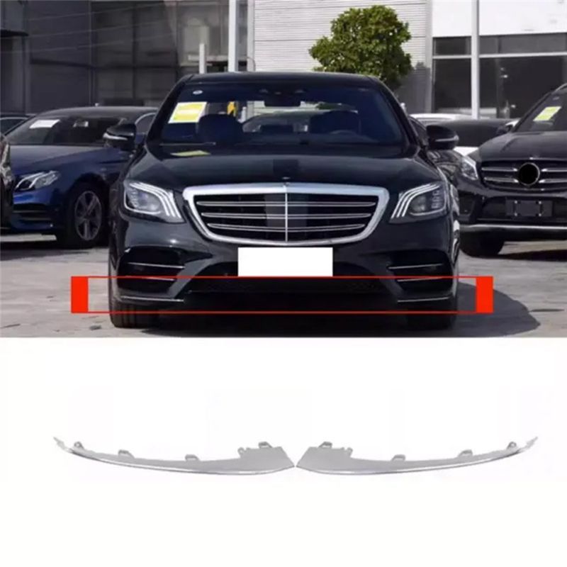 Authentic 1 Pcs Front Bumper Chrome Decorative Strip Front Bumper Bright Strip For Mercedes Benz S-Class W222
