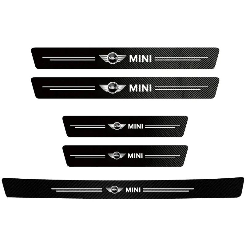 AWS1 Car Interior Threshold Sticker Door Sill Strip For Mini Cooper One JCW F54 R56 R57 R58 R59 R60 R61 F55 F56 F57 F60 R50 R53 R55