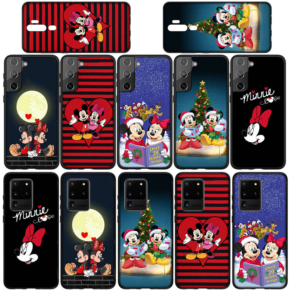 Phone Case for Samsung Galaxy S25 S23 S22 S24 Ultra FE A05 A06 A15 A16 A36 A37 A35 A54 A55 A56 A57 A25 A26 A53 A17 Cartoon Mickey Mouse Minnie Cover