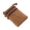 Herentas van Crazy Horse-leer, crossbodytas, verticale telefoonhouder, herenheuptas van gelaagd rundleer