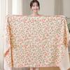 Floral Bath Towel Soft and Super Absorbent Bath Towel