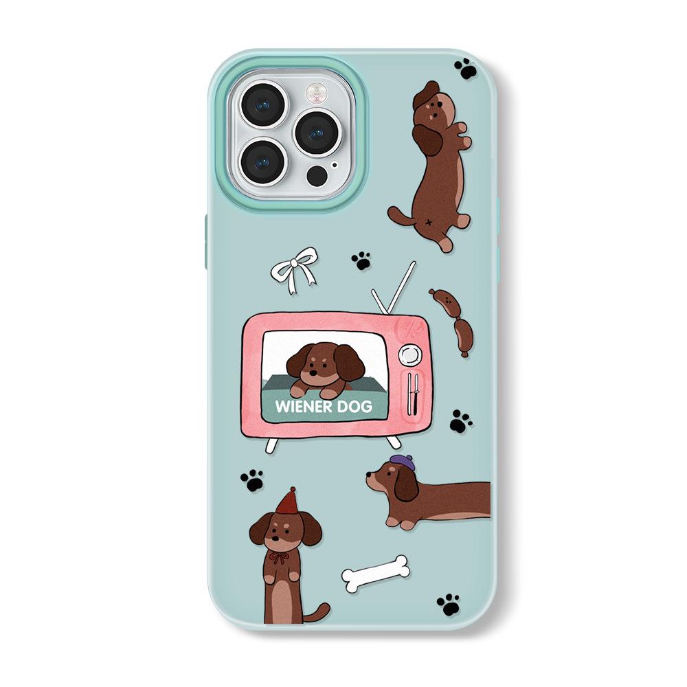 

Чехол Zhitai Jelly Skin для моделей iPhone: Совместимо с 12, 14 Pro и 15 Pro Max — мультяшный дизайн 15