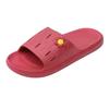 Halkfria Röda PVC-sandaler för Kvinnor: Bekväma Fritidssandaler för Daglig Utomhusbruk