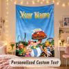 Custom Personalized Tapestry,Asterix & Obelix Print Custom Name Text Wall Art Hanging for Bedroom