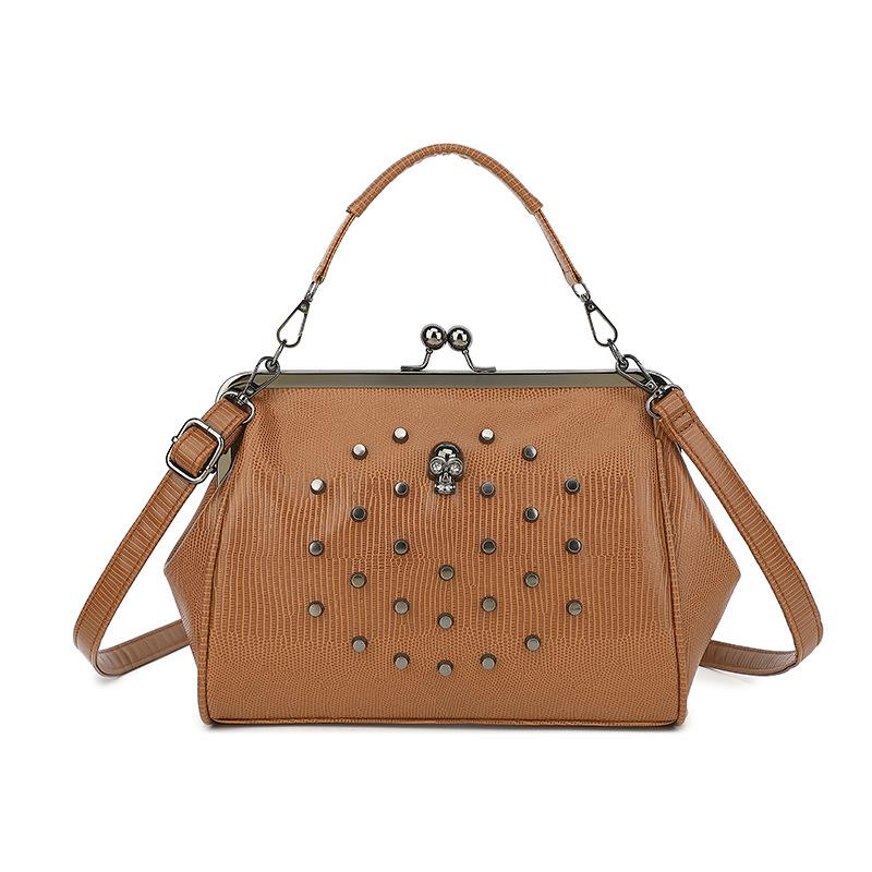 

Сумка через плечо с рисунком черепа большой емкости - просторная сумка через плечо в европейском стиле (Складной женский кошелек)