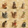 Série de Animais 3D Fofa Cão Raposa Esquilo Urso Marrom Pingente DIY Colar Pulseira Cor Preservada Acessórios de Joias