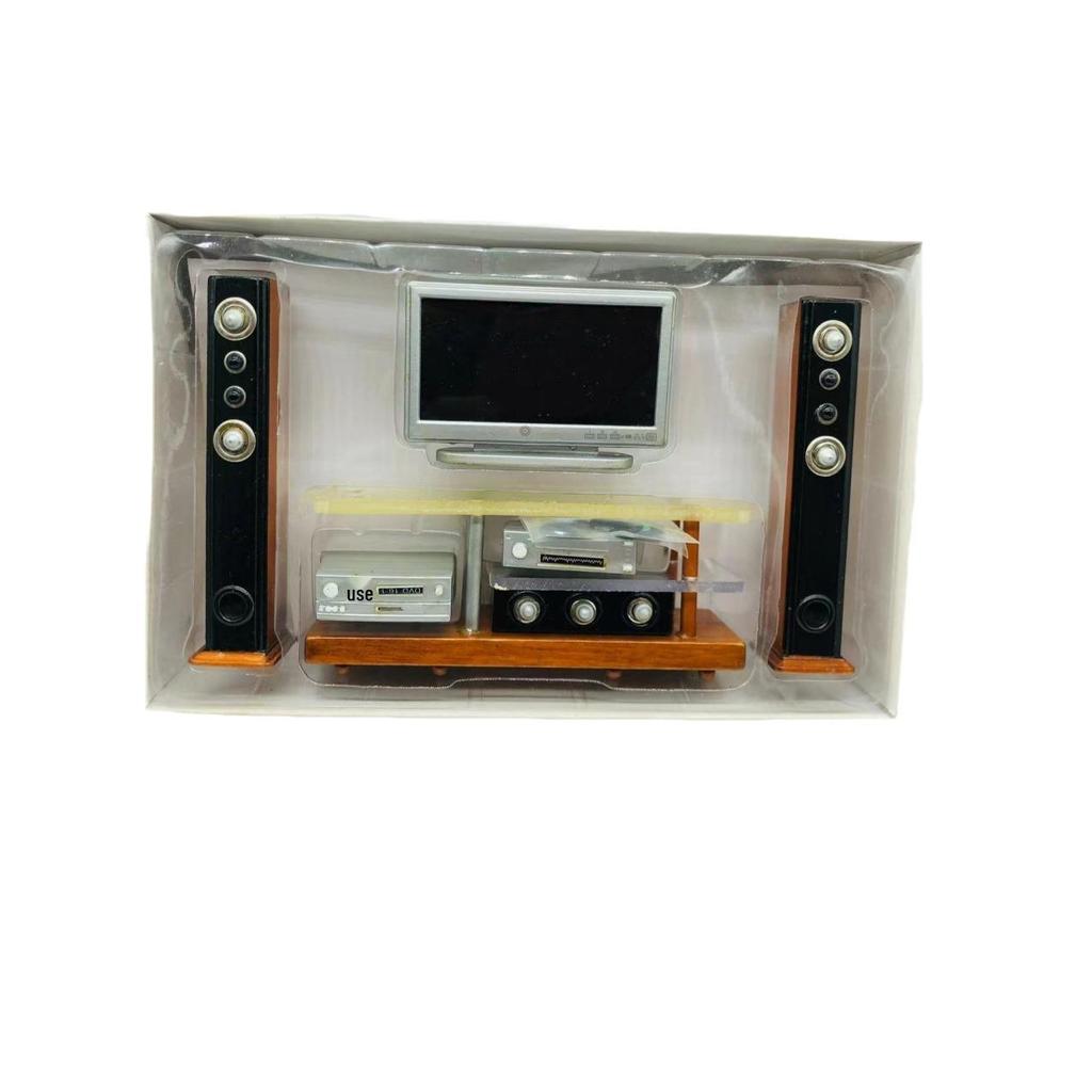 1:12 Dollhouse Miniature Food & Nostalgic Speaker Set