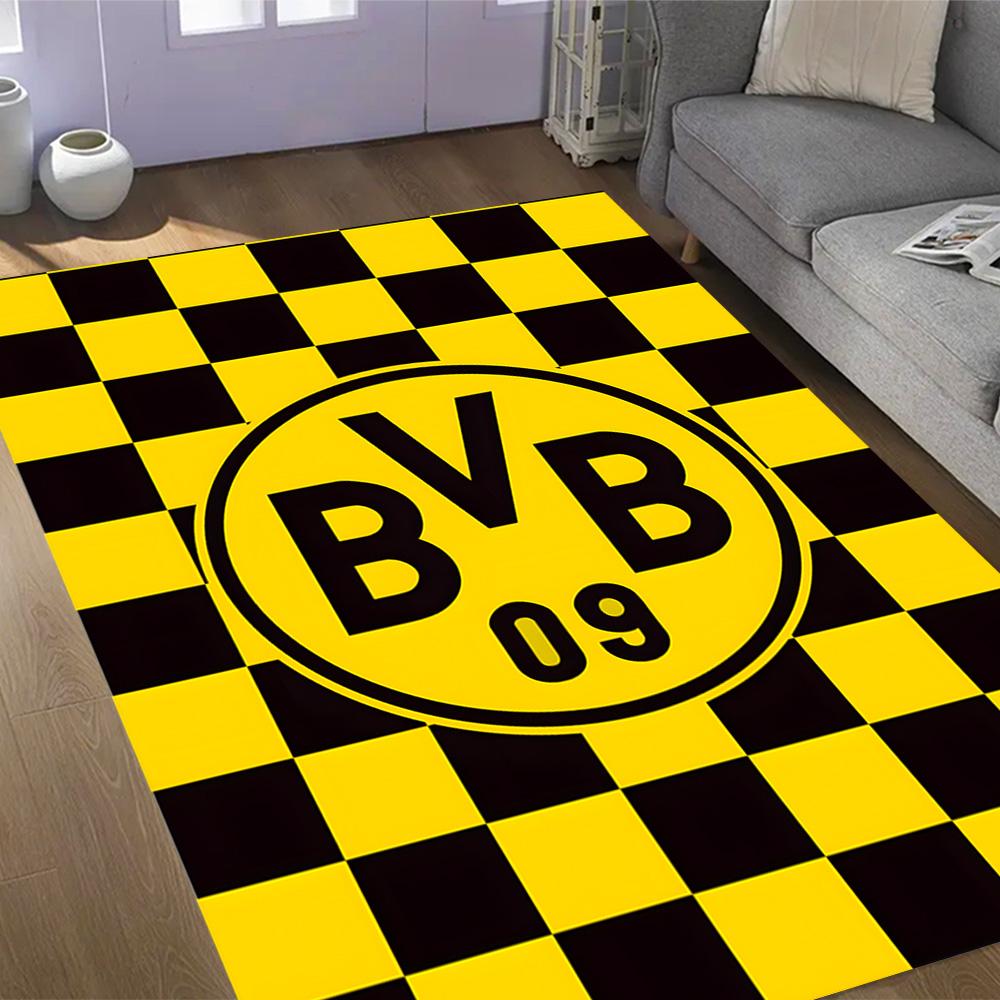 

Bvb 09 logo Splatter Art Themed Anti-Slip Rugs - Polyester Home Decor, Suitable for Bedrooms, Living Rooms, Doorways, Studios, and Decorations 120cmx160cm
