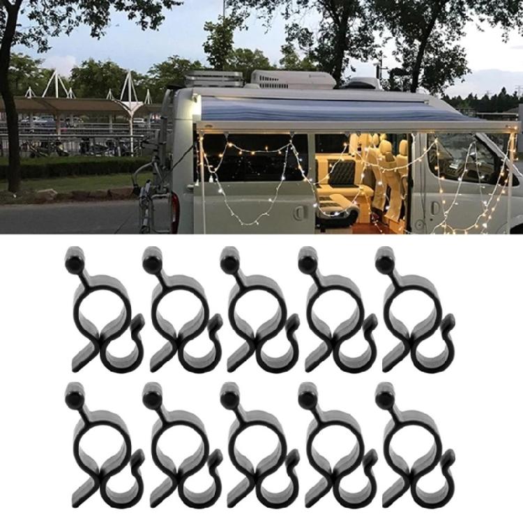 20Pcs Caravans Campers String Light Rope Clamps Traveling Tent Clip Light Hanger For Caravans Campers Easy to Install