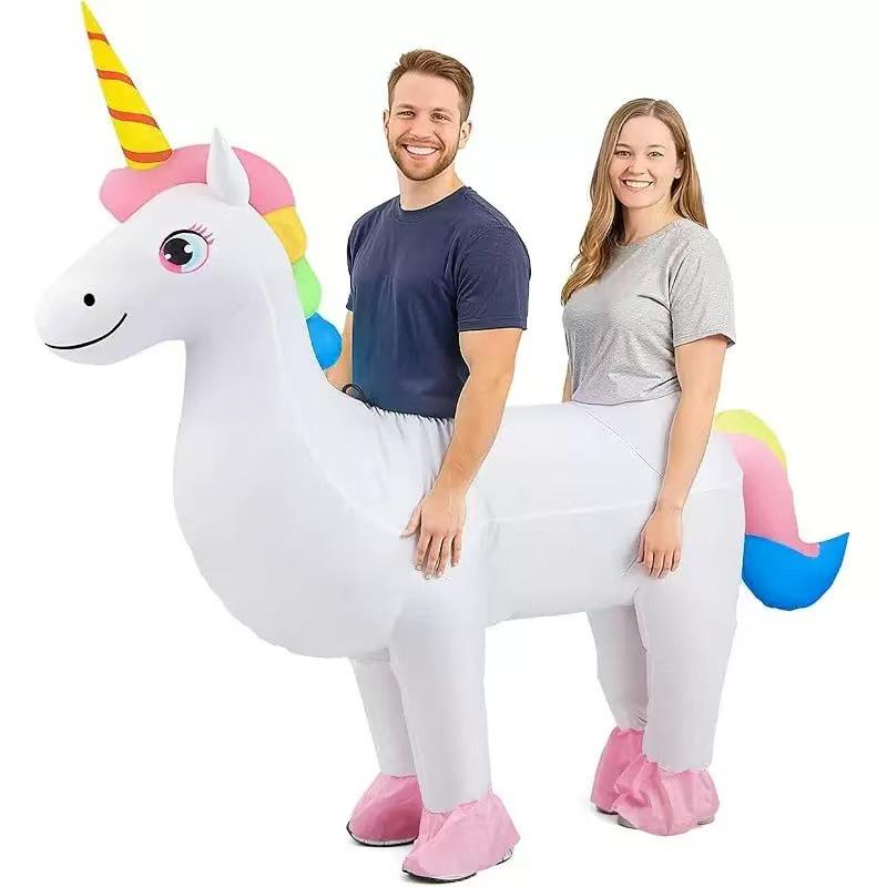 Costume gonfiabile da cavallo per Halloween per divertimento all'aperto