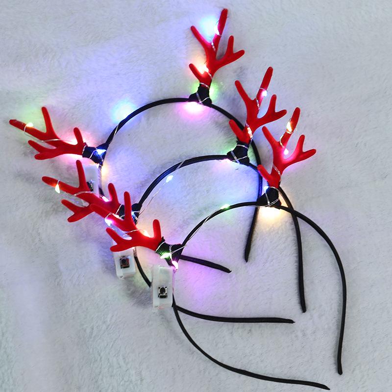 

Повязка на голову с рогом оленя и ушками кролика для рождественских подарков