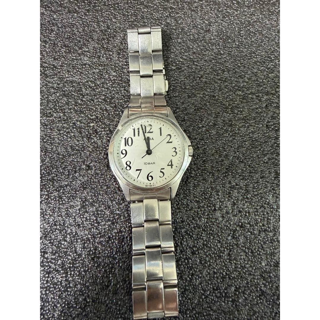[Operating ] ALBA 10BAR White Dial V501-0MZA
