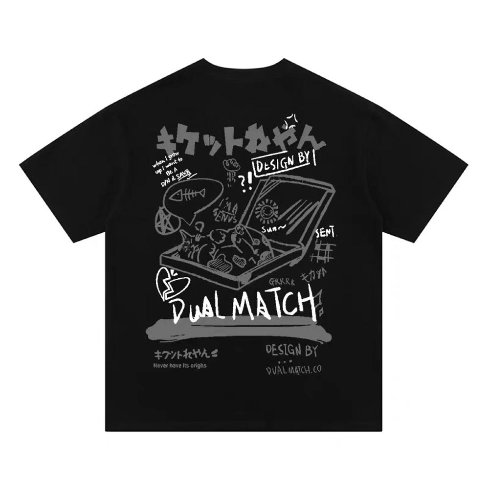 Kittens Avatar Blouse Women's T-shirt Female Y2k Clothes Girls Kawaii Tops House Pet Print Streetwear Cute Cat Graphic Clothing