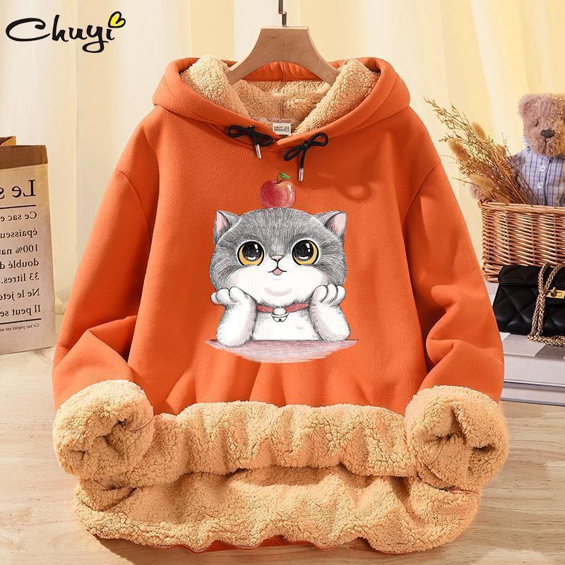 

Мужской свитер в гонконгском стиле, толстый зимний худи с капюшоном, парный, трендовый бренд, куртка из овечьей шерсти, свободного кроя, большого размера XXL