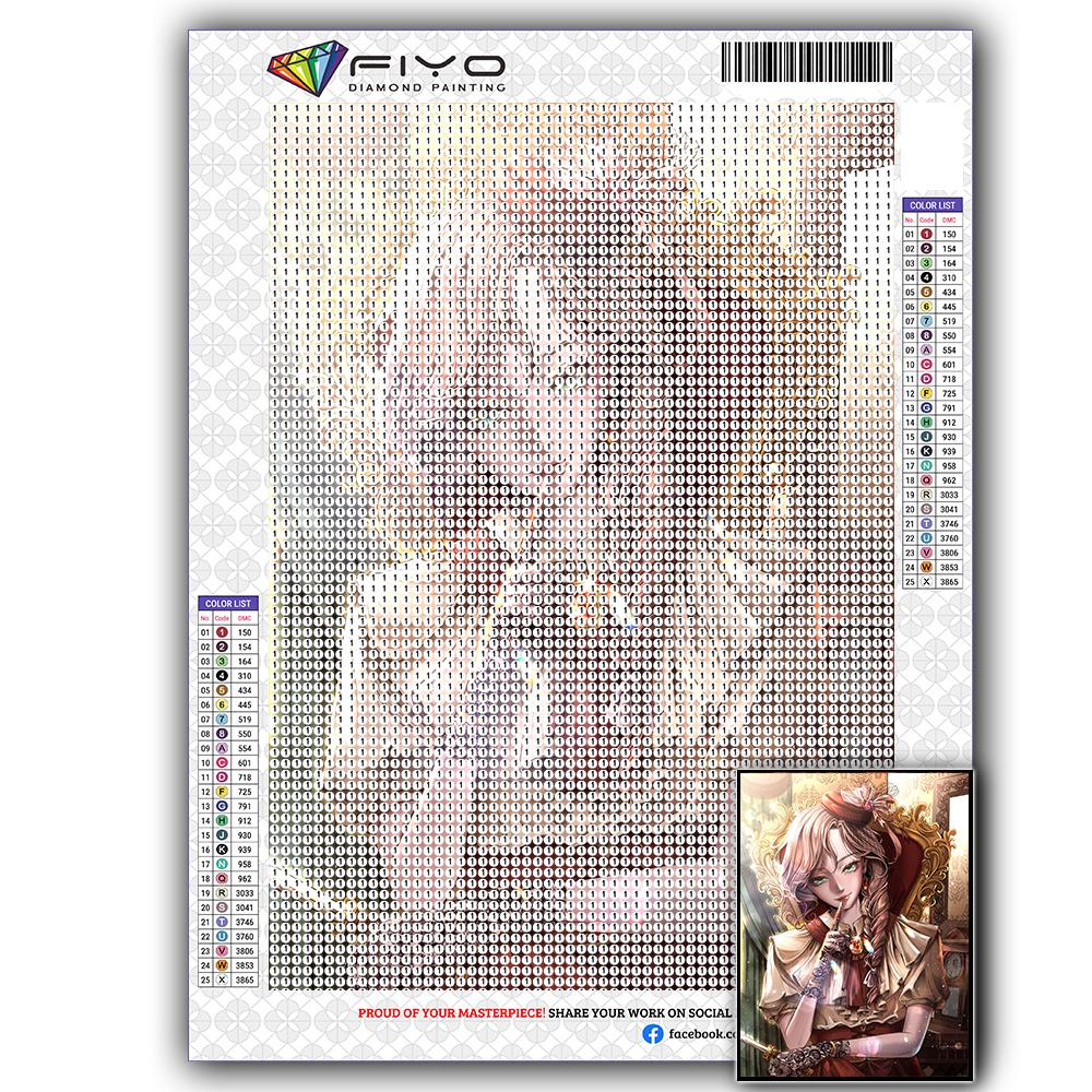 Diamond Painting Kit Maiden Girl 5D DIY Diamond Embroidery Portrait Pictures of Rhinestones Mosaic Decoration