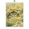 Wall Art Canvas Painting Sunflower Lemon Farmhouse Car Spring Nature Landscape Yellow Posters Picture For Living Room Home Decor