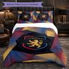 Lyon FC Themed Bedding 3Pcs Duvet Cover Set Decorative Bed Linen For Teen Room Home Decoration
