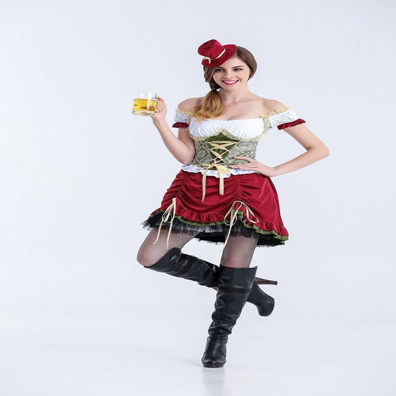 

Fashion Womens Charmian Beer Garden Girl Halloween Oktoberfest Adult Costume ShortStyle,TagS=US XXS
