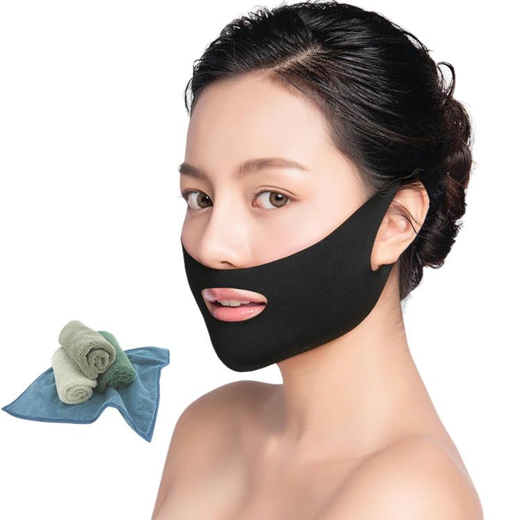 

This microfiber face mask belt is perfect for reducing nasolabial sagging and facial a towel and comes with perfect for use as a face cleaning your or чёрный