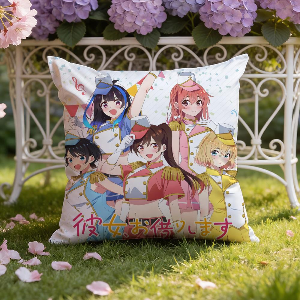 O-Okarishimasu Anime Cushion Cover Home & Car Dual-Scene Pillow Cover: Reversible for Premium Comfort