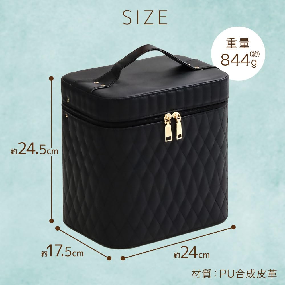 SUGGEST Makeup Box with Large Multiple Colors 24 X X Cosmetic Storage Makeup Small Items Mirror, Capacity, Available, 17.5 24.5 Cm, Box, Storage,