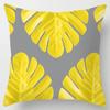 Yellow Dandelion Leaf Pillowcase Office Living Room Home Pillowcase Car Ornaments