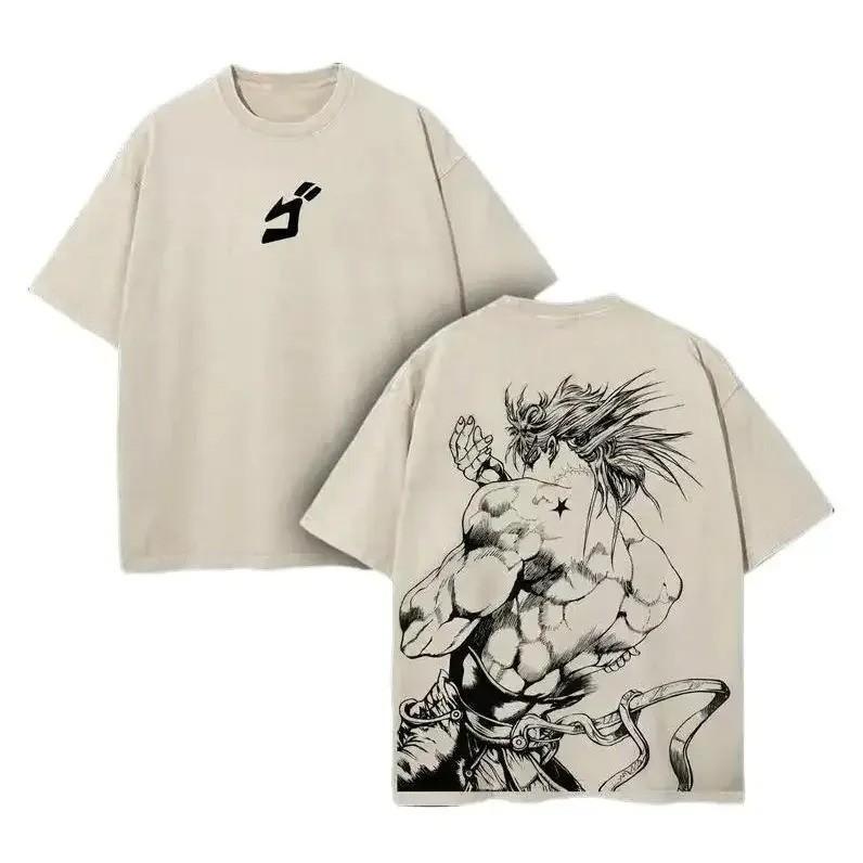 Dio Brando T Shirt JoJos Bizarre Adventure Anime Manga Mens Retro Washed Cotto XL