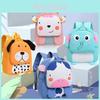 Adorable Cartoon Animal Backpack For Kids Lightweight Canvas Bag For 3 To 6 Year Olds