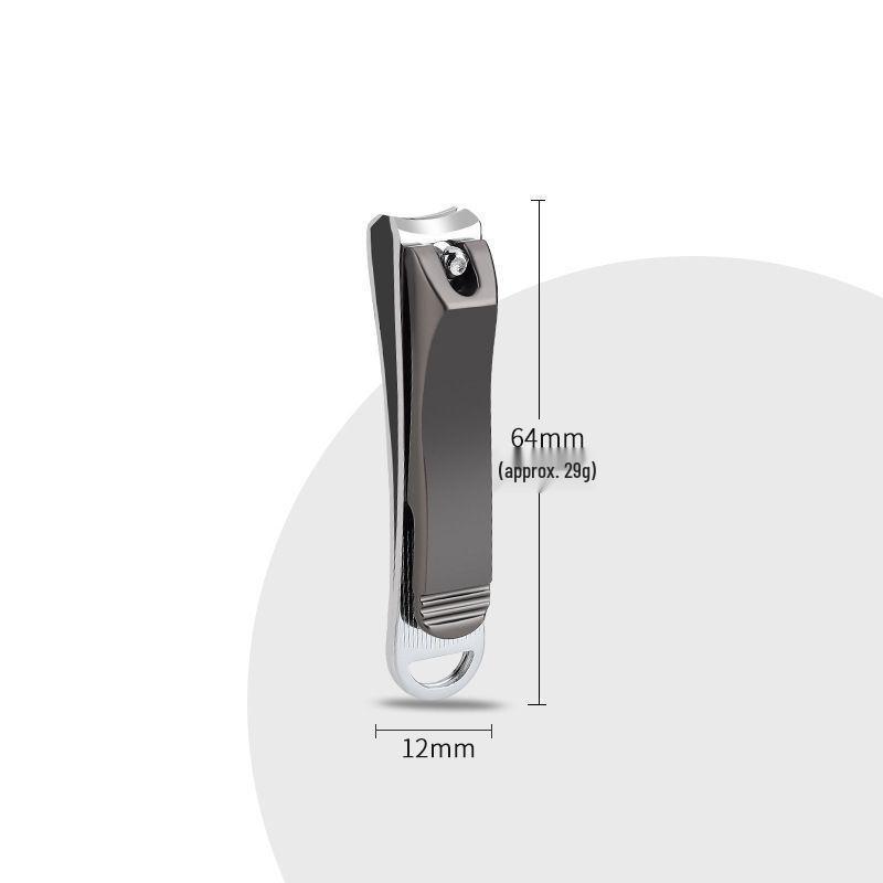 Zinc Alloy Nail Clippers - High-Grade German Craftsmanship, Portable Manicure Tool, Single Pack.