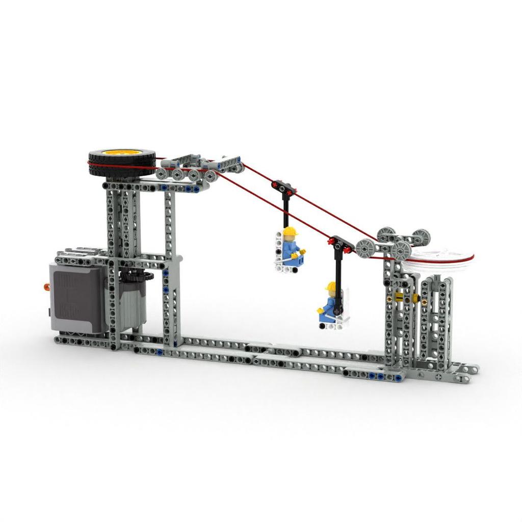 Electric Roller Coaster Building Block Bricks Moc Cable Car Assembly Model Puzzle Toys Figure Toy For Children And Adults