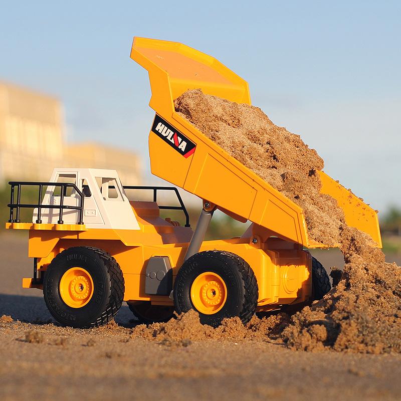 Huina RC sklápěč 1517 6Ch dálkově ovládaná auta, nákladní automobily 1/24 model elektrotechniky, stavebnictví, transportér, dětské hračky