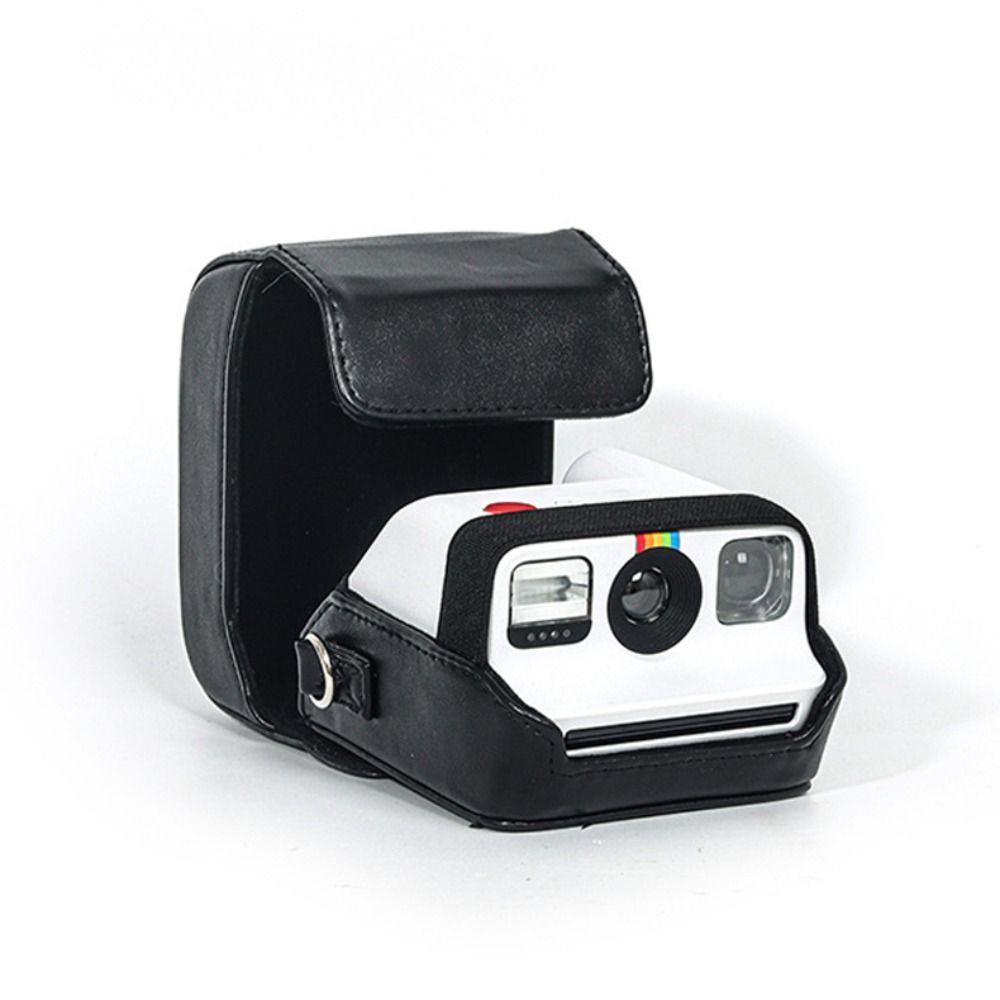 PU Leather Instant Film Camera Storage Bag Shockproof Hard Carrying Case with Strap Anti Scratch for  Go Gen 1/2