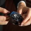 CHENXI Automatic Mechanical Watch for Men Tonneau Shape Skeleton Dial Waterproof Square Wristwatch relojes para hombres