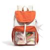 Schoolbag new Japanese contrasting color versatile backpack casual lightweight schoolbag transparent pain bag lightweight travel backpack