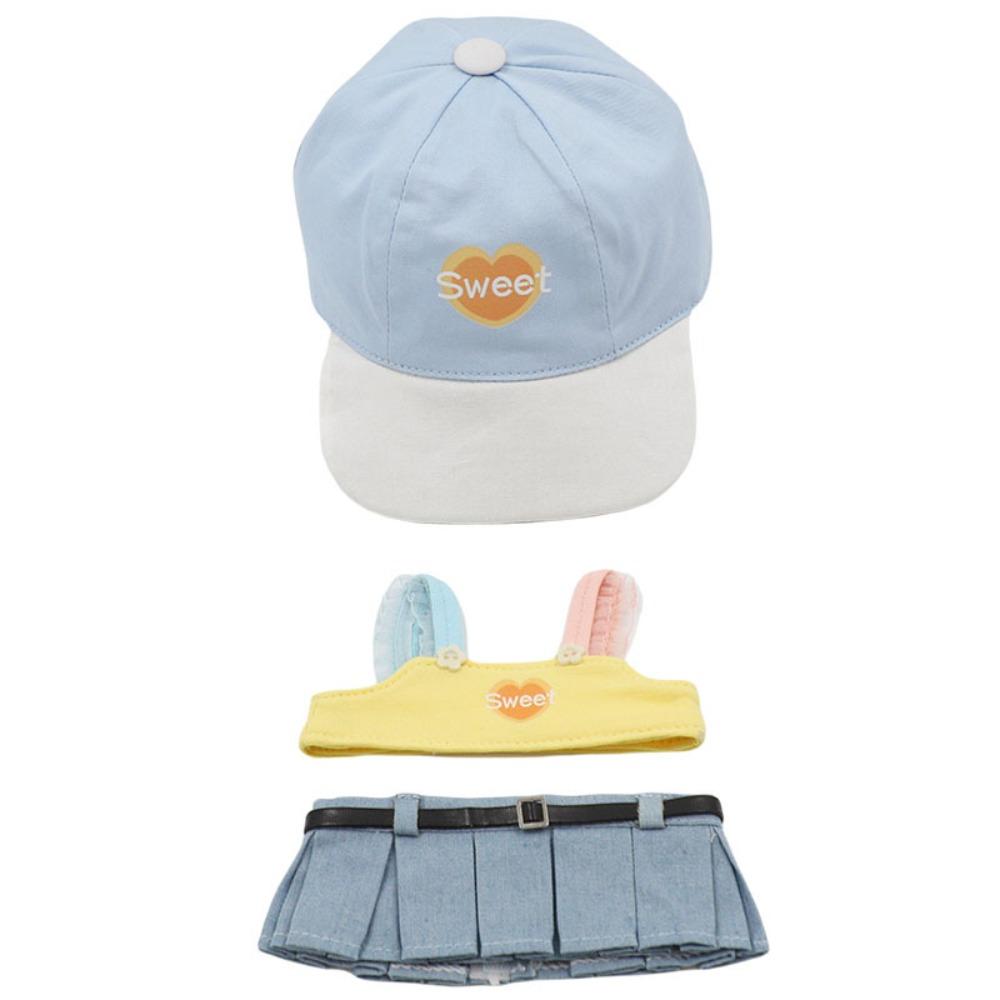 Colorful Hat 20cm Cotton Doll's Clothes Cotton Doll Lolita Outfit Dress  Cotton Doll Accessories