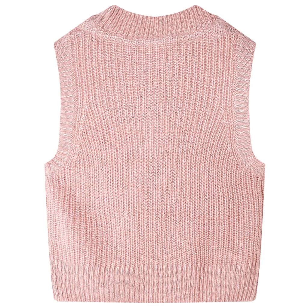 Kamizelka Dziecięca Z Dzianiny, Pastelowy Róż, 116