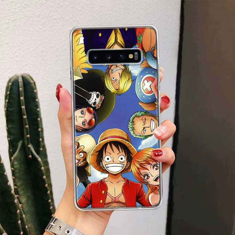 

Аніме One Piece Logo для Samsung Galaxy S10 Plus S20 FE S21 S22 Ultra Phone Case S10E S8 S9 + S7 Edge J4 Корпус Shell Coque Samsung S10E