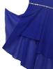 Kids Girls Sequins Chiffon High-low Pageant Wedding Bridesmaid Summer Party Flower Girl Knee Length Dress