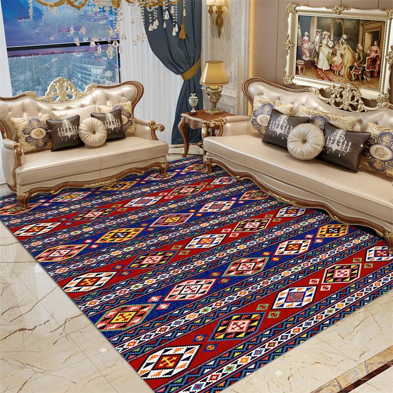 Artistic Retro Carpet for Home Bedroom Living Room Sofa Coffee Table Mat