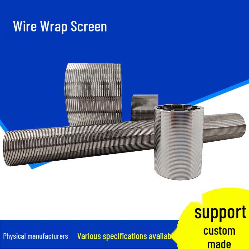 Geothermal Well Sand Control Screen Pipe with Wire-Wrapped Filter Net