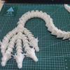 45Cm 3D Printed 5 Headed Dragon Toy Flexible Joints Movable Simulation Dragon Figurine Model Home Decoration Ornament Kids Gifts