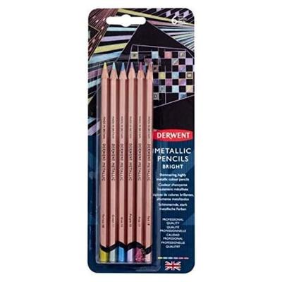 Metallic Colored Set of 6 Pencils, (2305601)