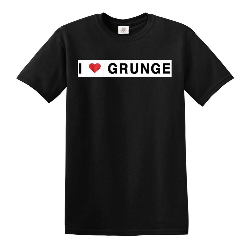 I love grunge tshirt 100 cotton mens s to 5xl top tee