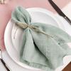 10PCS Decoration Mariage Gauze Crepe Cloth Napkins Pure Cotton Fabric Wedding Decor Everyday Use Dinner Tea Towel Table Village
