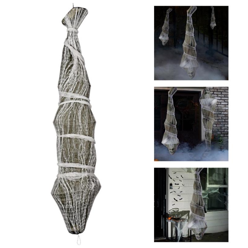 Přenosná realistická mumie rekvizita pro strašidelné domy dekorace halloweenské párty potřeby a témata strašidelného domu