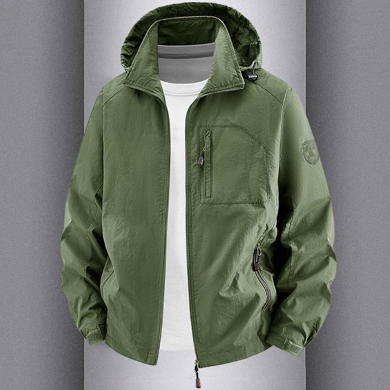 

Men s Fleece-Lined Windproof Winter Jacket, Fall/Winter 2025 Collection 6XL (200-220 jin)